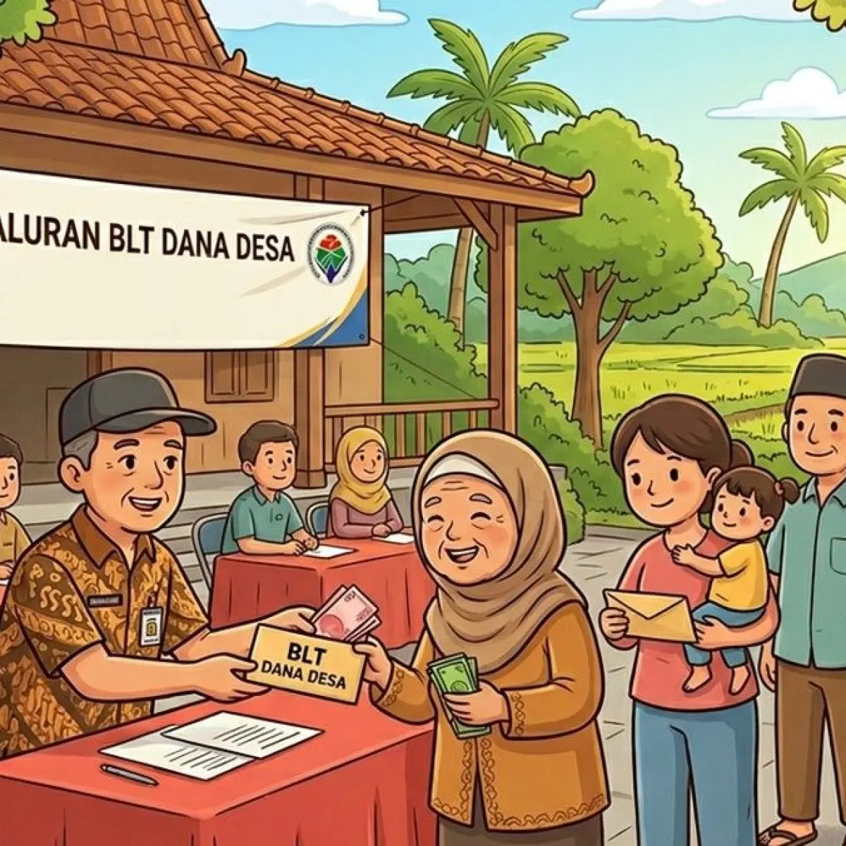 Ilustrasi BLT Dana Desa. Foto: Gemini AI