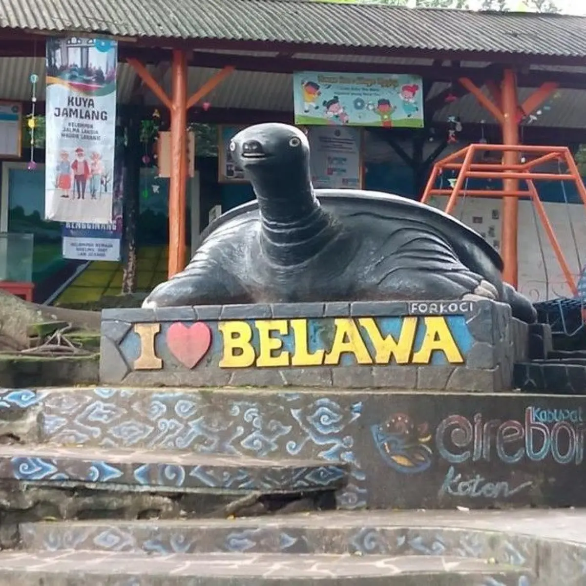 Objek wisata Cikuya di Belawa, Lemahabang. Cirebon (Foto: Ony Syahroni/detikJabar)