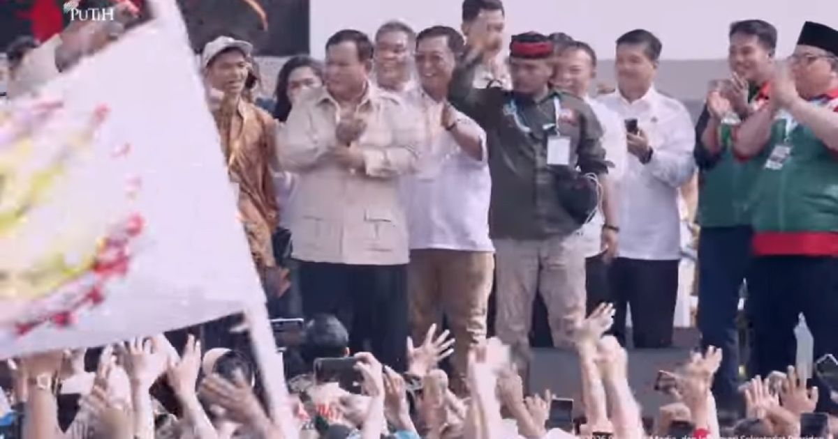 Saat May Day di Monas/Tangkap layar YT Sekertariat Presiden