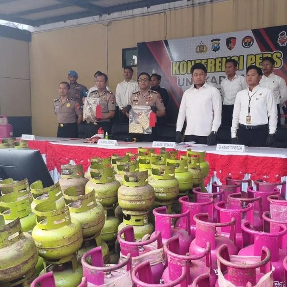 Bongkar Praktik Ilegal, Polisi Sidoarjo Amankan Jaringan Oplos Gas Elpiji Subsidi