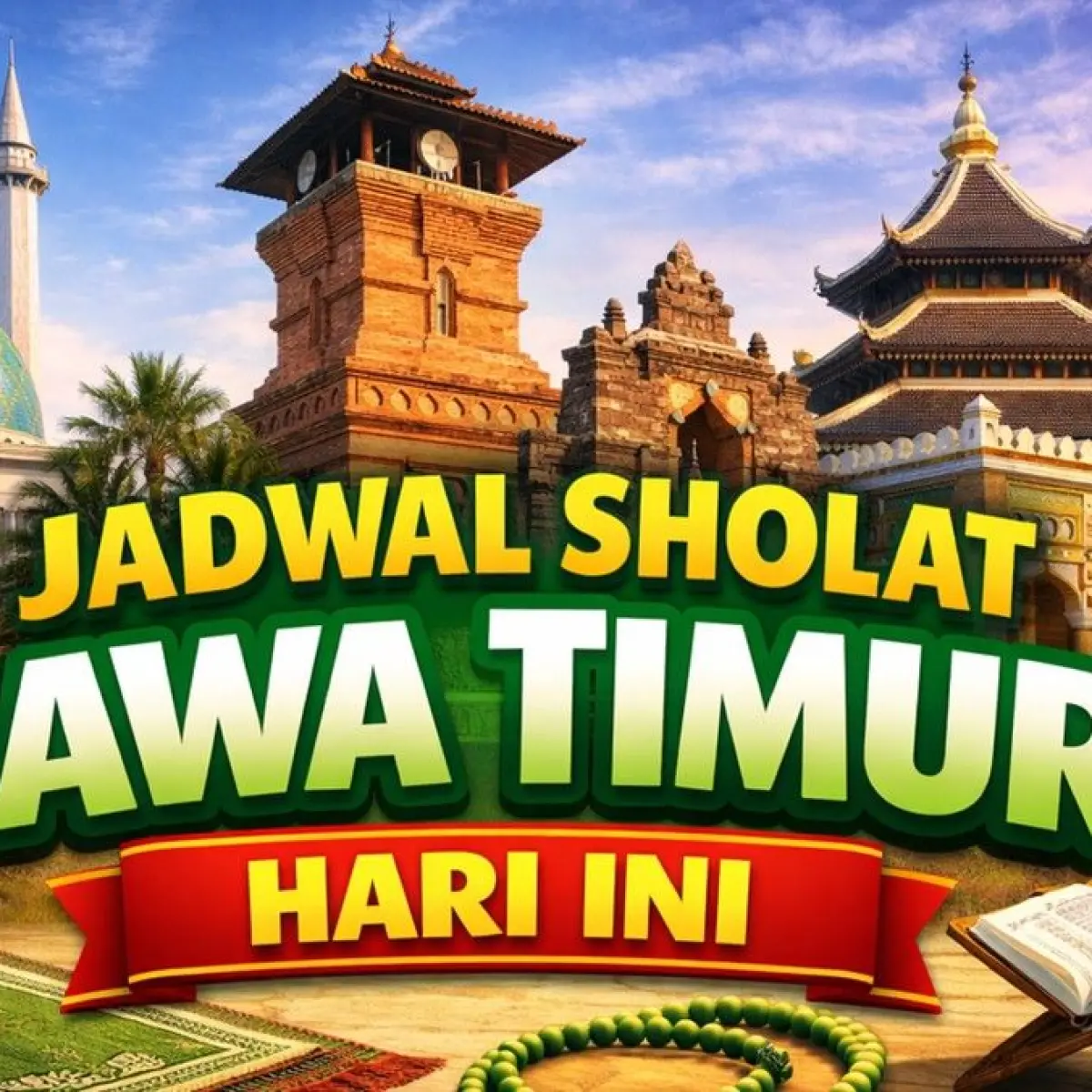 Panduan Waktu Ibadah Salat Wajib Harian di Jawa Timur, Termasuk Surabaya dan Malang, Rabu 6 Mei 2026