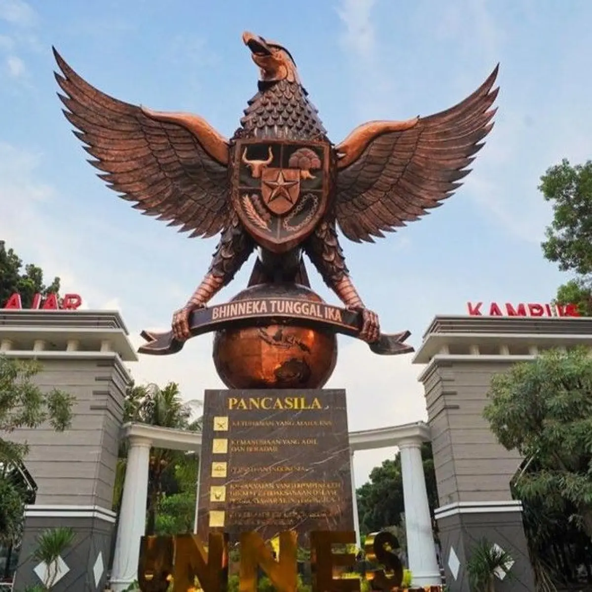 Monumen Konservasi Pancasila UNNES (Foto: Dok Unnes)