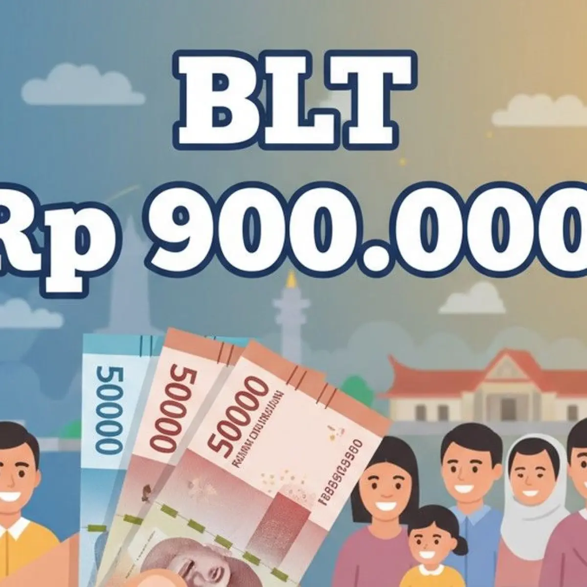 Ilustrasi BLT. (Foto: GEMINI AI)