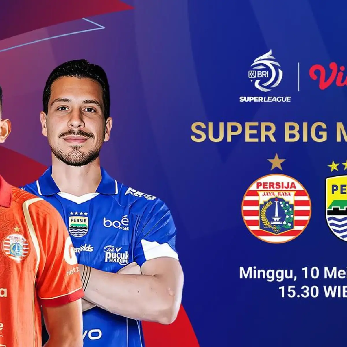 Nonton Live Streaming BRI Super League Pekan Ke-32 di Vidio: Persija Jakarta vs Persib Bandung