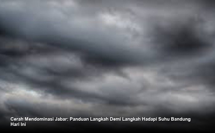 Cuaca Wilayah Jawa Barat dan Sekitarnya