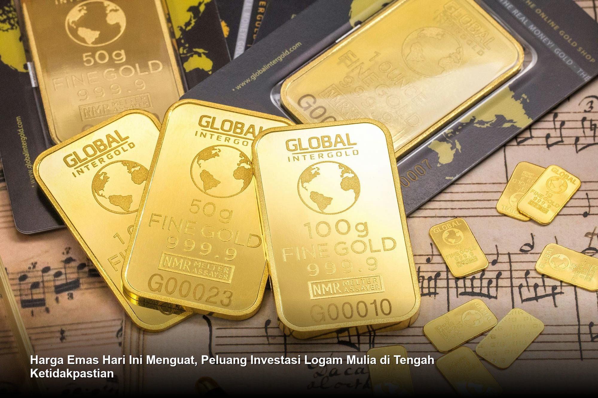 Harga Emas Hari Ini Menguat, Peluang Investasi Logam Mulia di Tengah Ketidakpastian