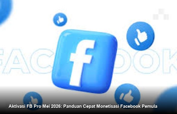 Ilustrasi tampilan dasbor Facebook Professional Mode di smartphone menunjukkan grafik pertumbuhan *followers* dan notifikasi potensi pendapatan dari Reels Bonus.