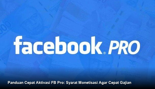 Ilustrasi tampilan antarmuka Facebook Professional Mode di smartphone yang menunjukkan metrik pertumbuhan followers dan notifikasi potensi pembayaran dari iklan.