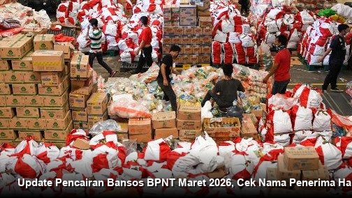 Update Pencairan Bansos BPNT Maret 2026, Cek Nama Penerima Hari Ini!