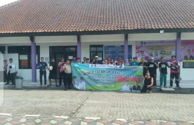 Kecamatan Rajeg Gotong Royong Gelar World Clean Up Day Bagian Dari Aksi Global Tahunan