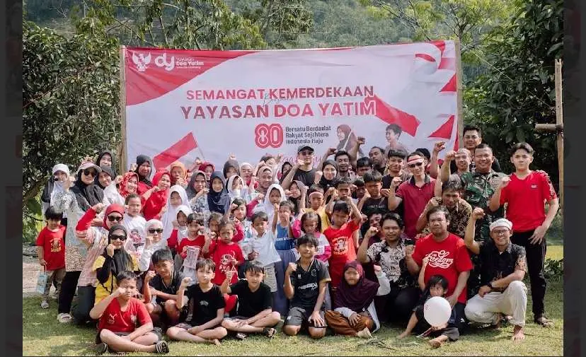 Anak Yatim Rayakan HUT RI ke-80 di Pondok Yatim Lentera Binaan Yayasan Doa Yatim
