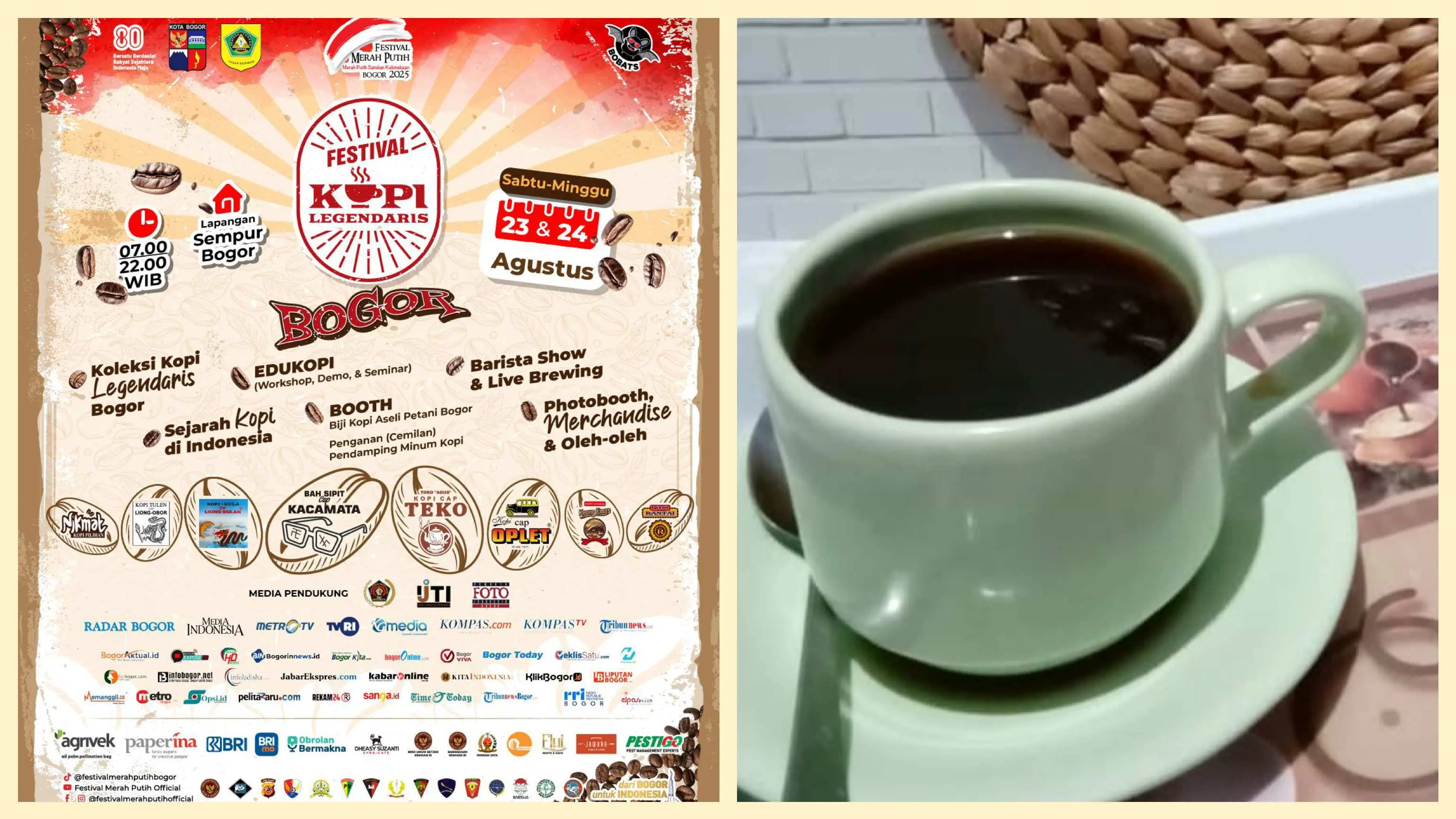 Dear Warga Bogor, Ada Festival Kopi Legendaris Bogor 2025 di Lapangan Sempur 23 Hingga 24 Agustus!