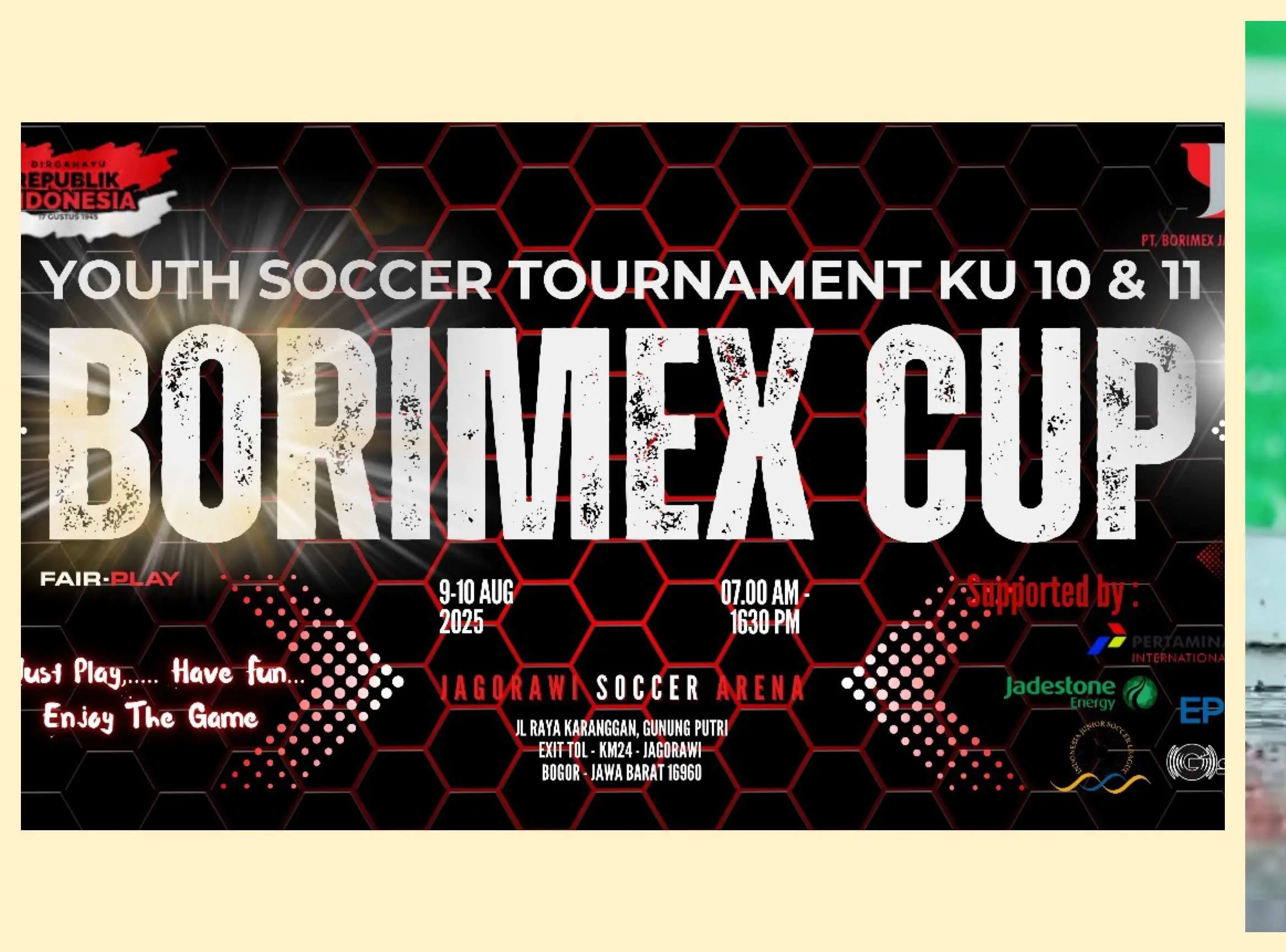 Borimex Cup 2025 Siap Diadakan di Bogor: Membangun Generasi Sehat