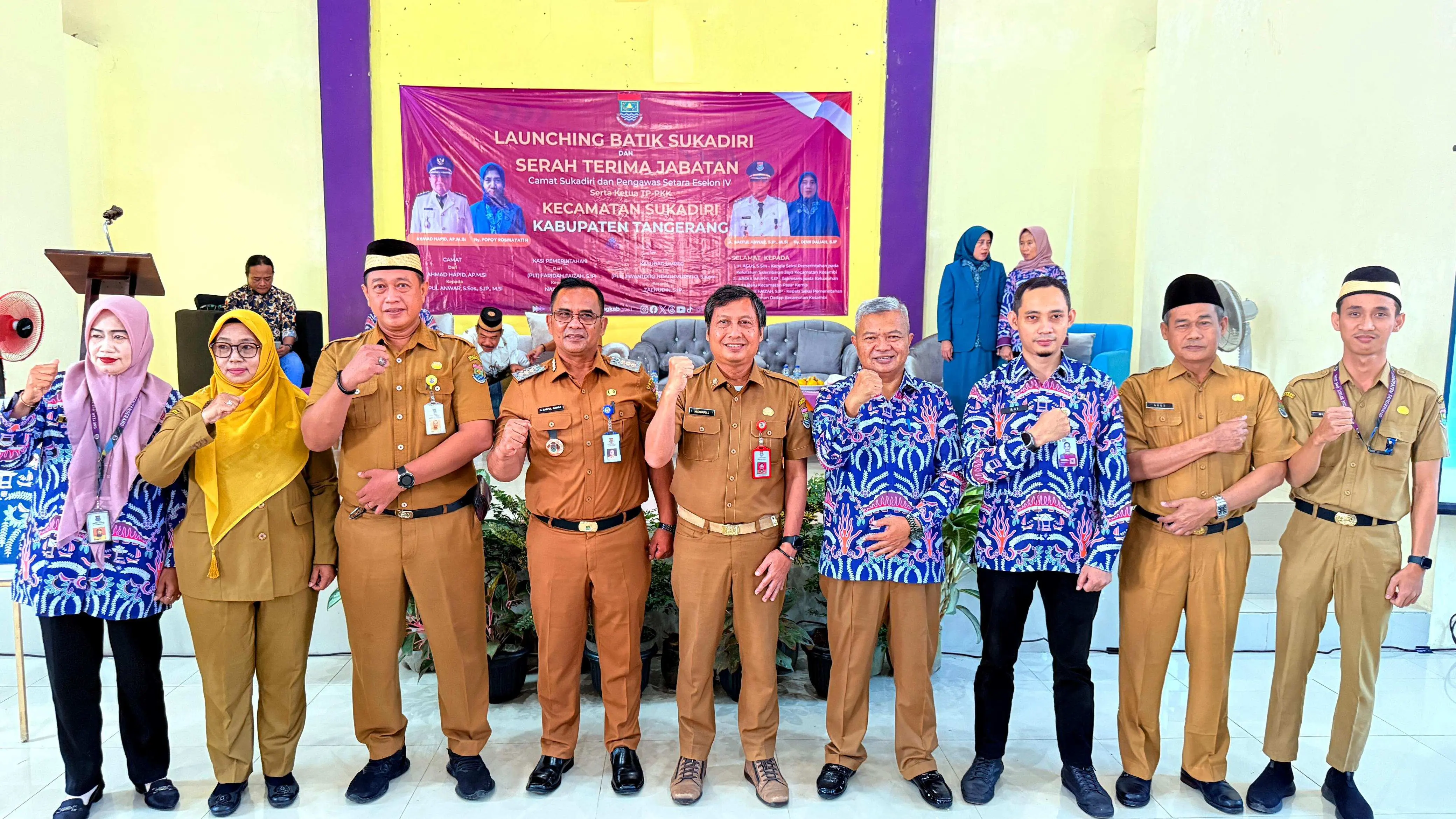 Serah Terima Jabatan Camat Sukadiri Kab Tangerang