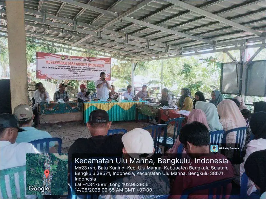 Pemdes Batu Kuning Gelar Musyawarah Pembentukan Pengurus Koperasi Merah Putih Tahun 2025