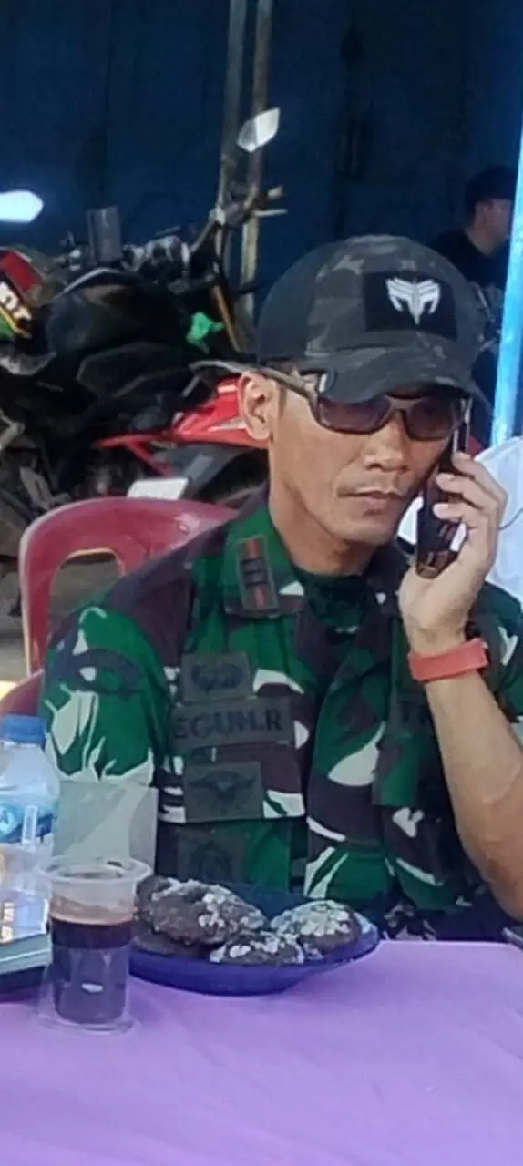 DanRamil 12 Rajeg Kapten Infantri Teguh  Ucapkan Selamat HUT Bhayangkara Ke 79 