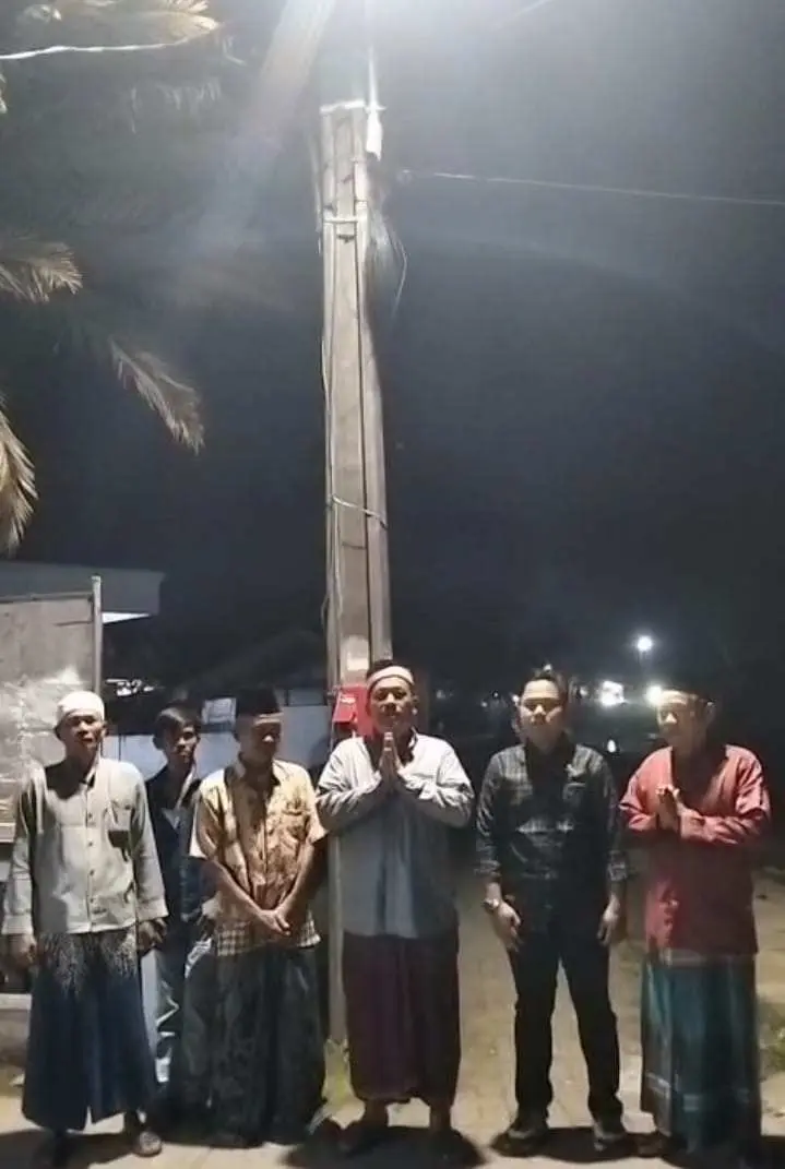Kades Kosambi Kecamatan Sukadiri Ucapkan Terimakasih Dan Apresiasi Penerangan Jalan Keboncau