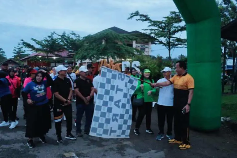 Sambut HUT Bhayangkara Ke 79, Polres Bengkulu Selatan Gelar Semarak Olahraga Bersama