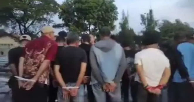 Polisi Tangkap Belasan Oknum Anggota Ormas GRIB Jaya yang Duduki Lahan BMKG Tangsel