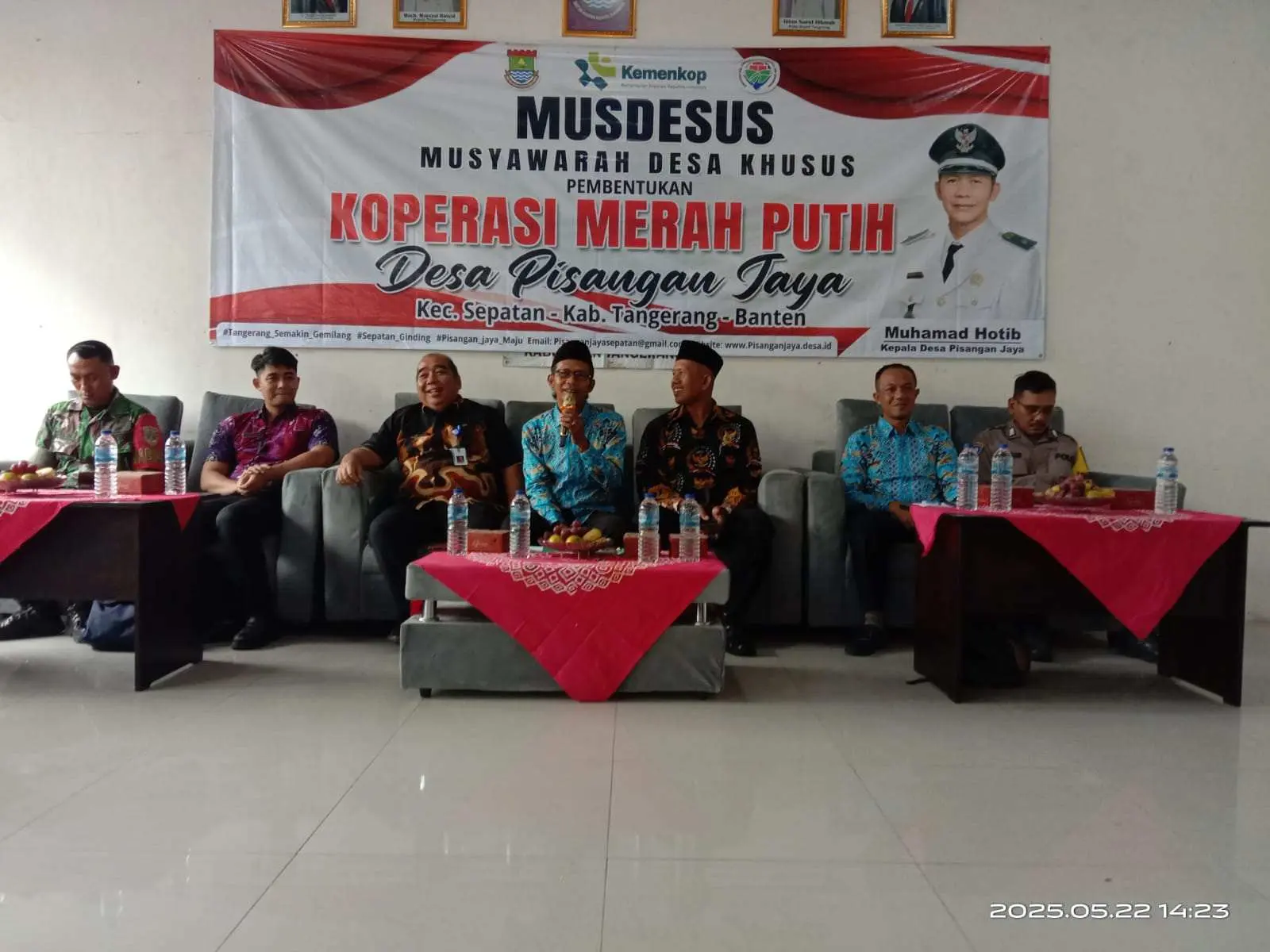 Musdesus Desa Pisangan Jaya Kecamatan Sepatan Gelar Pembentukan Pengurus Koperasi Merah Putih 