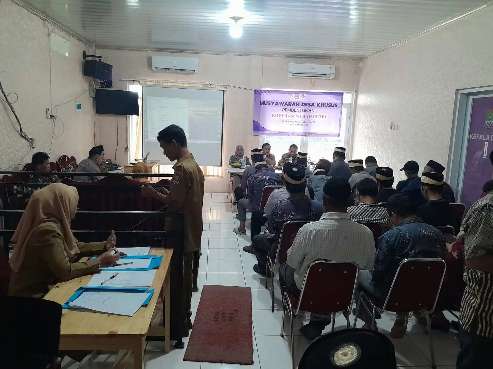 Pemerintah Desa Rajeg Gelar Musdesus Sosialisasi Pembentukan Pengurus Koperasi Merah Putih Desa Rajeg