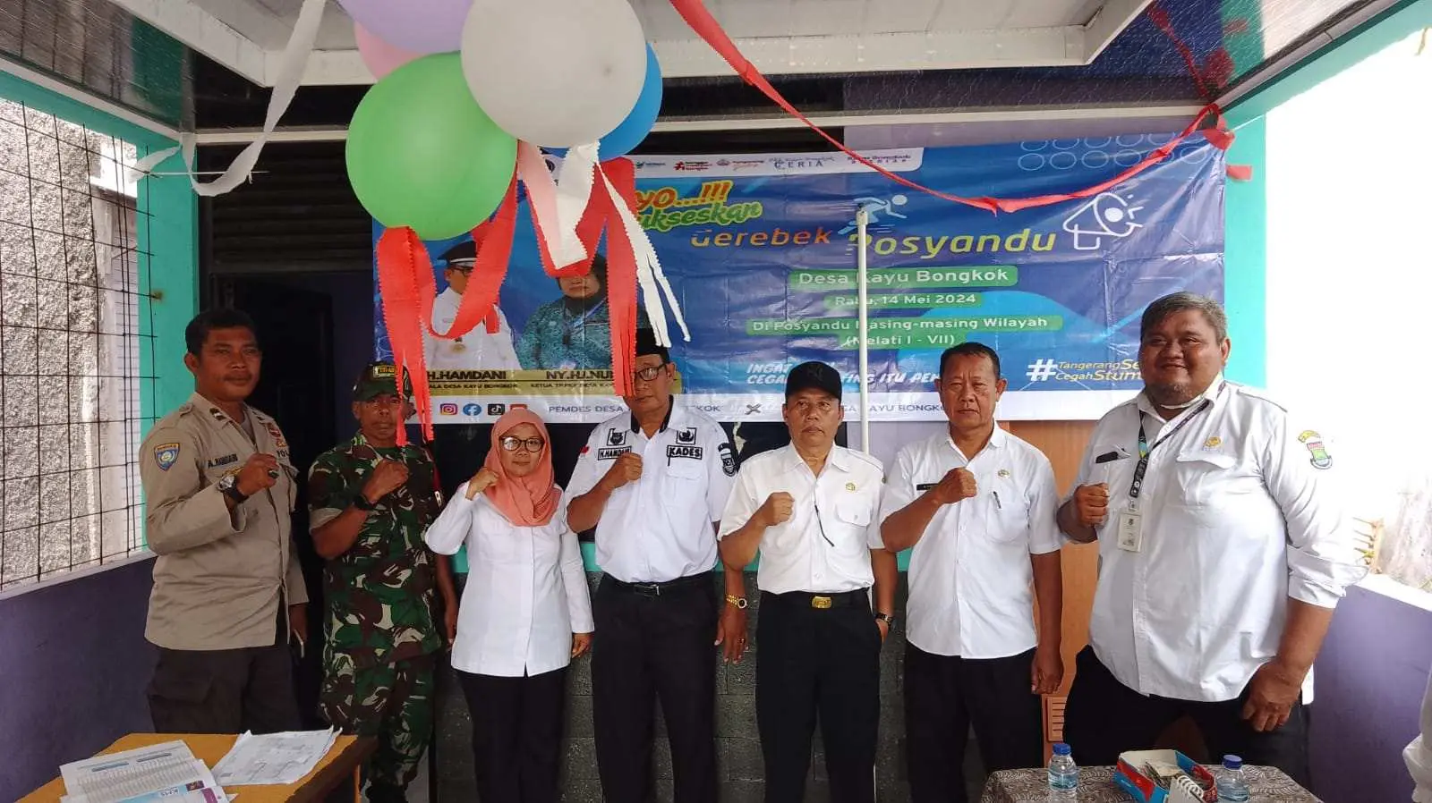 Kades Kayu Bongkok Apresiasi Gerebek Posyandu Puskesmas Sepatan 