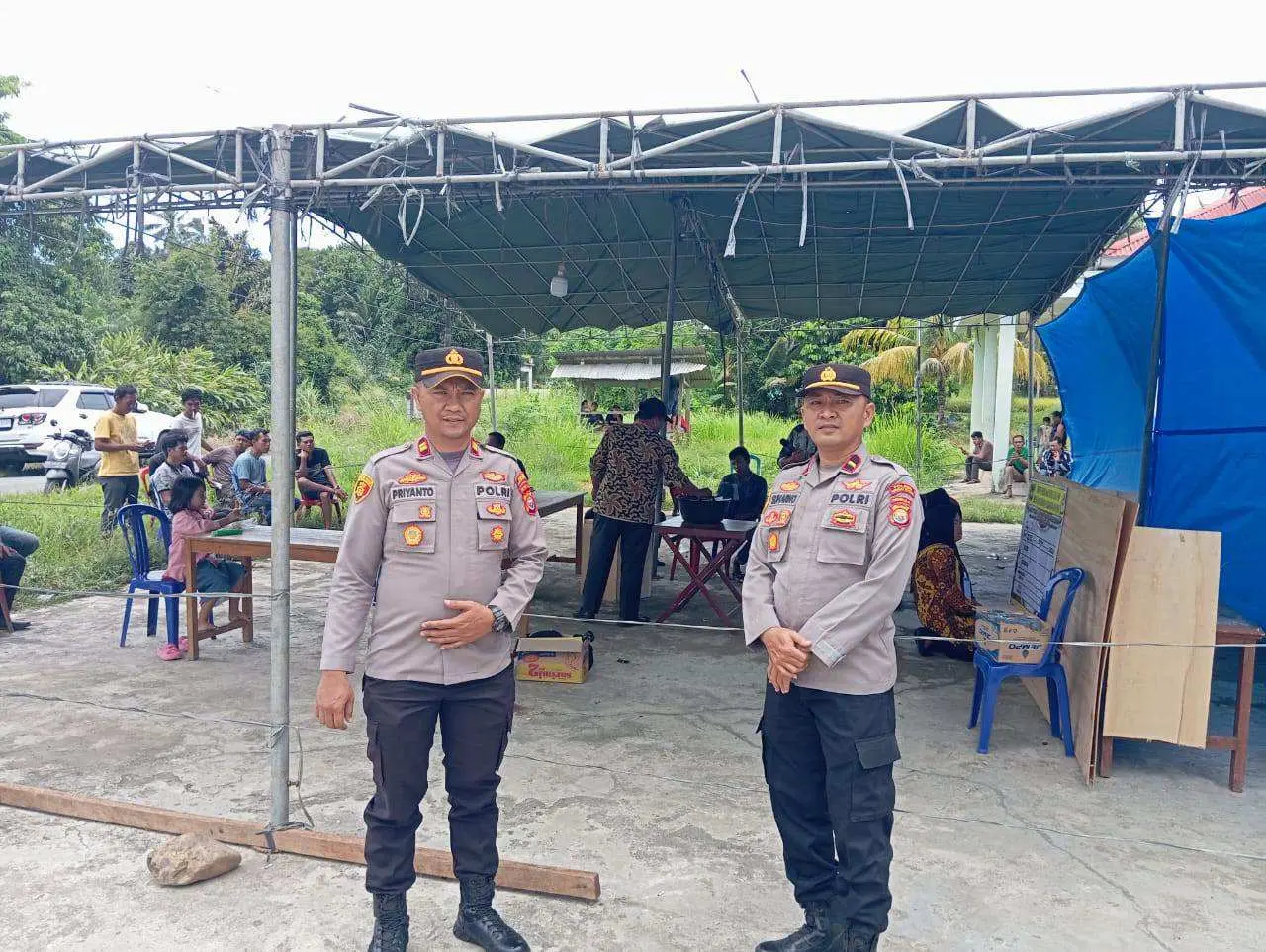 Polsek Seginim Beri Pengamanan Pemungutan Suara Pilkades PAW Desa Suka Bandung