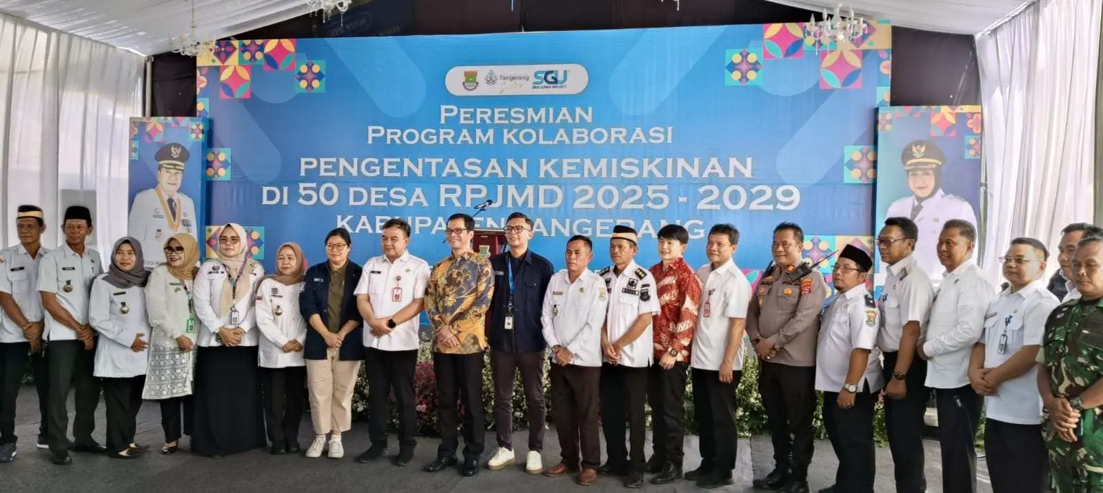 Louncing Peresmian Program Kolaborasi Pengentasan Kemiskinan di 50 Desa RPJMD Tahun 2025 - 2029
