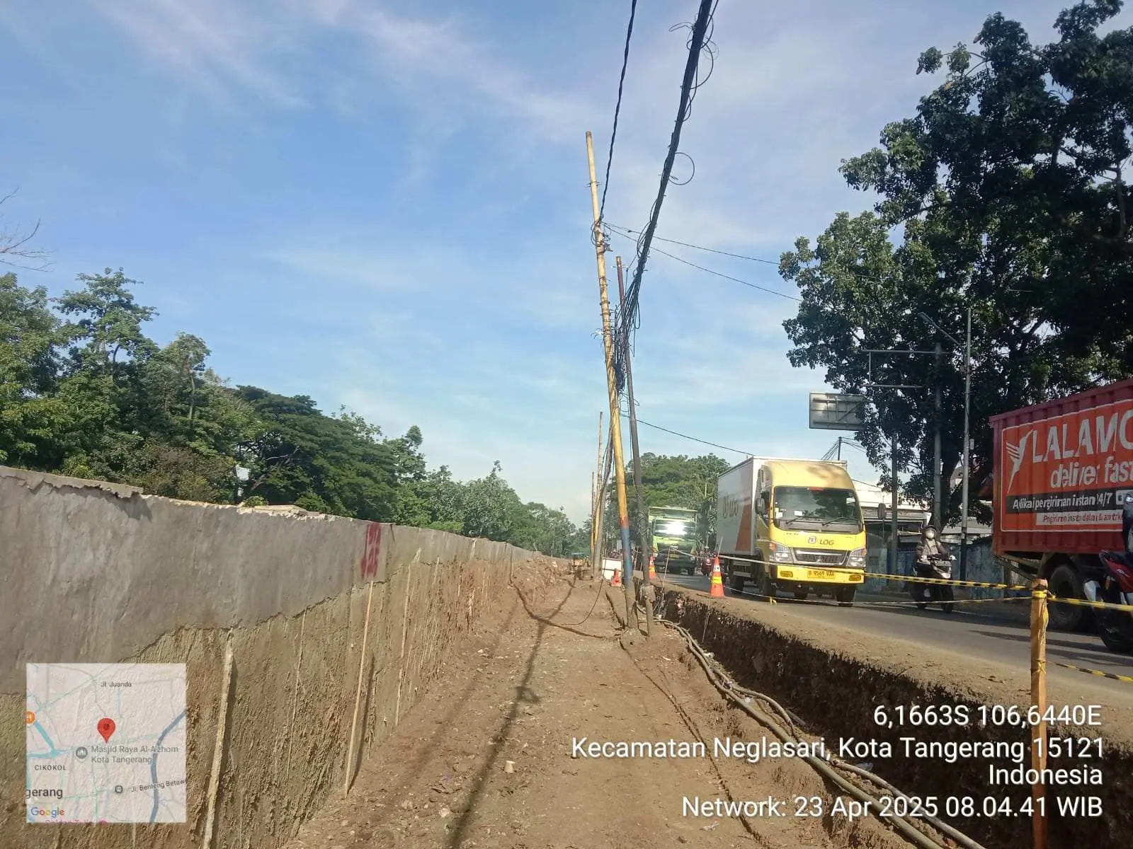Optimalkan Pembangunan Infrastruktur, DPUPR Kota Tangerang Lanjutkan  Pelebaran Jalan Bouraq