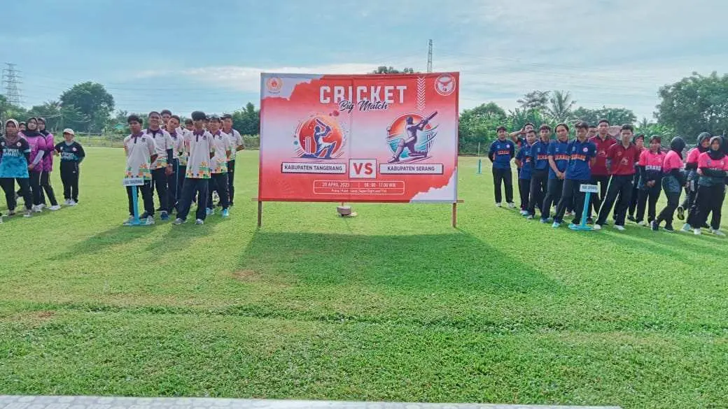 Big Match Cricket : Kabupaten Tangerang vs Kabupaten Serang, Adu Strategi dan Gairah di Lapangan Stadion Mini Sindang Jaya