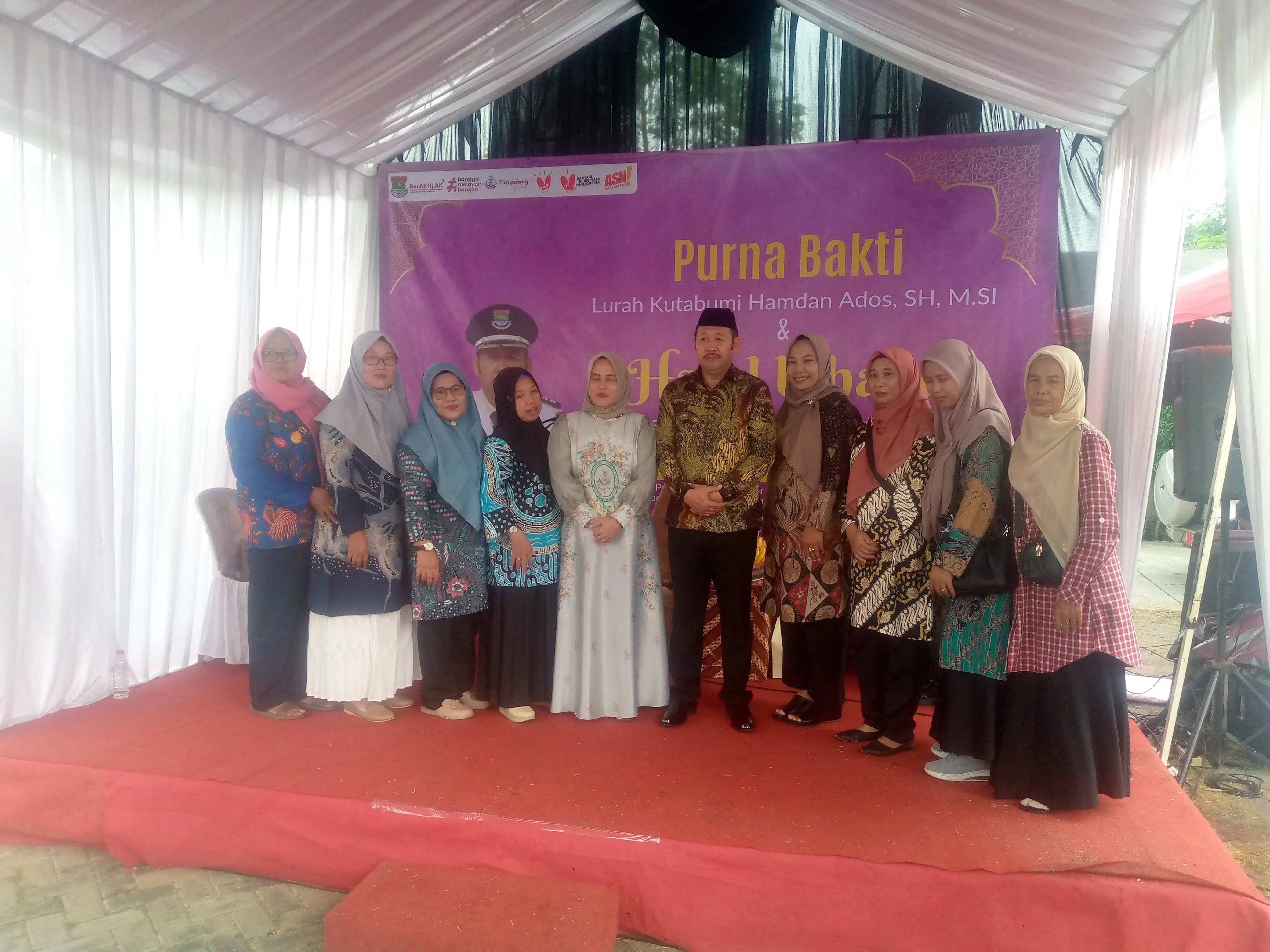 Kelurahan kutabumi Gelar Halal Bihalal Sekaligus Purna Bhakti Lurah Kutabumi