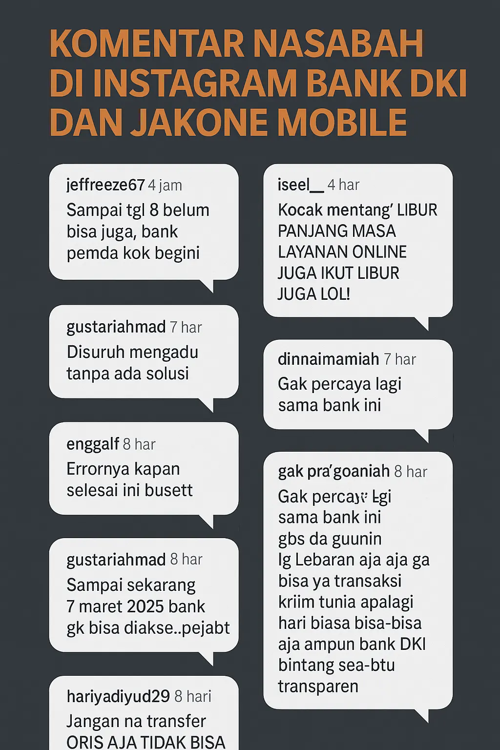 Bank DKI Layanannya Bikin Nasabah Frustrasi, Lebih Seminggu Gangguan