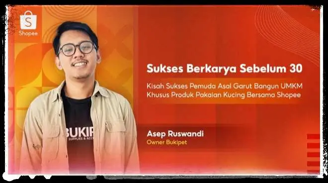 Shopee Bantu Asep Pemuda Garut Ini Sukses, Kembangkan Bisnis Pakaian Kucing Bukipet