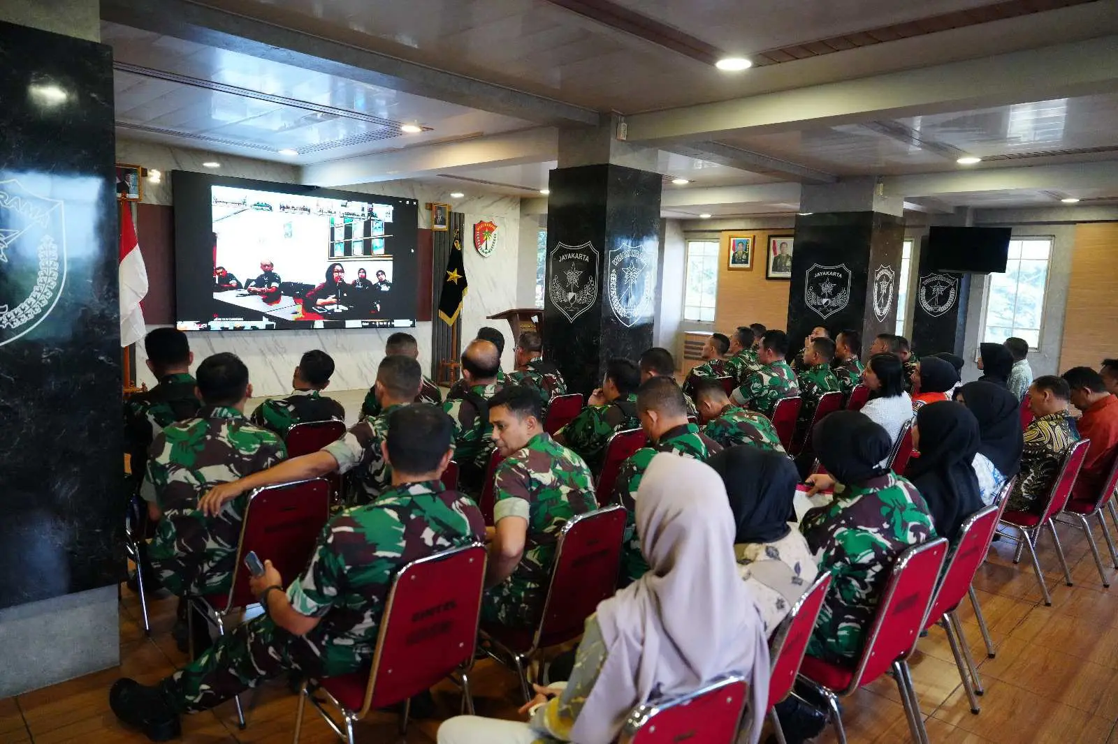 Sosialisasi Stroke di Makorem 052/Wkr