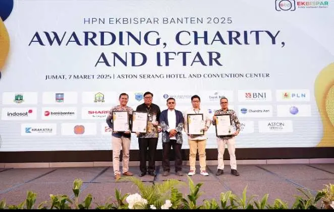 Bank Banten Raih Penghargaan Ekbispar Award 2025 dalam Inovasi  Layanan Digital