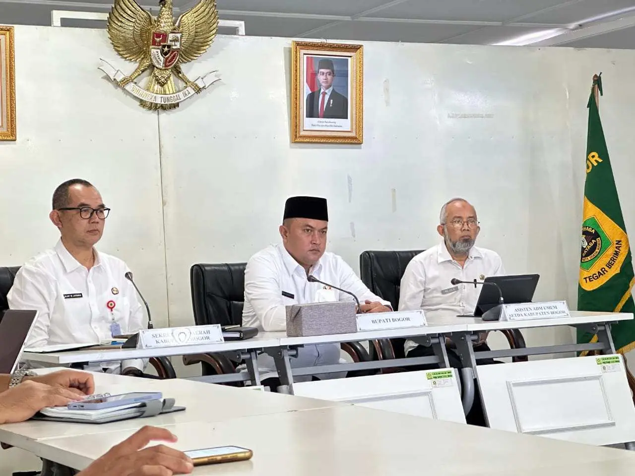 Bupati Bogor Hadiri Peluncuran IPKD MCP Tahun 2025 Secara Virtual