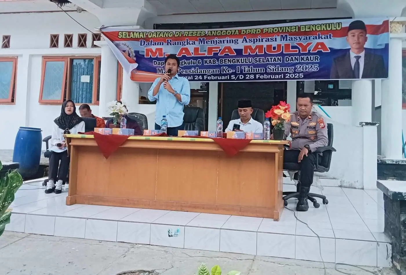 Jaring Asmara, Anggota DPRD Provinsi Bengkulu M. Alfa Mulya Disambut Antusias Oleh Masyarakat Air Nipis
