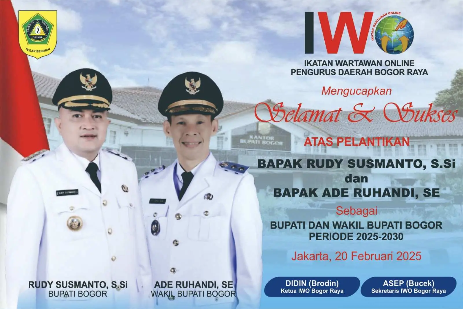 IWO Bogor Raya Harapkan Sinergi Pemerintah dan Media di Era Rudy Susmanto - Jaro Ade