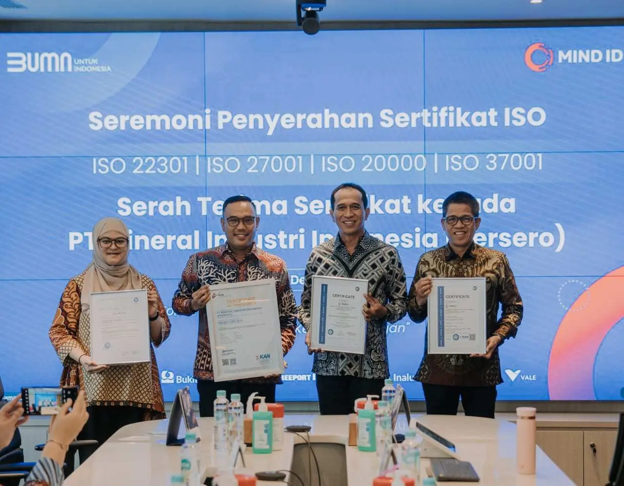 Empat Sertifikasi ISO, MIND ID Perkuat Komitmen pada Tata Kelola Berkelanjutan