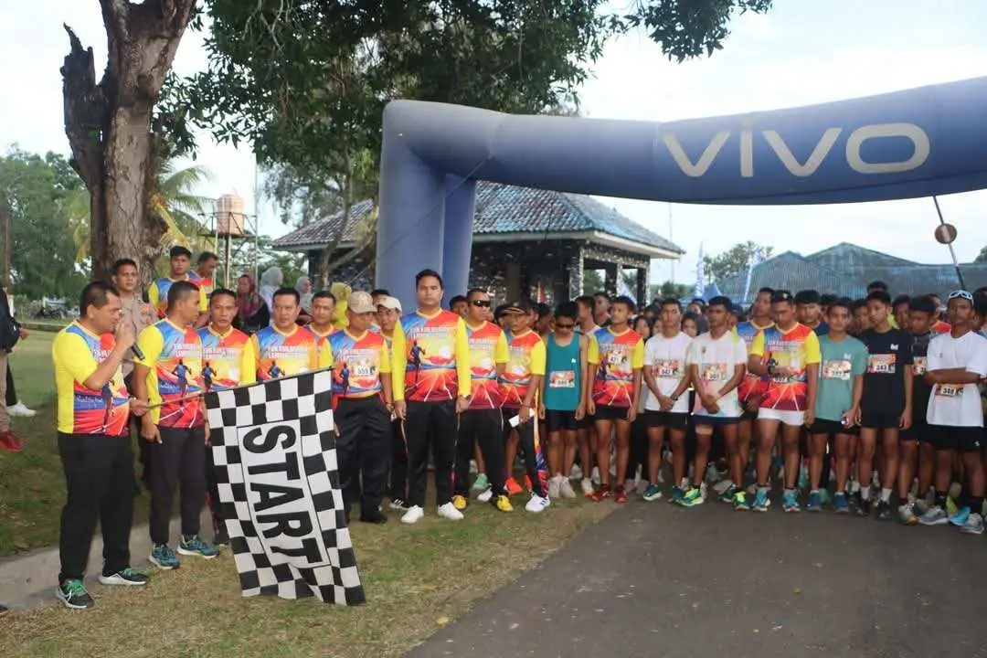 Pj. Bupati Lampung Utara Buka dan Ikut Meriahkan Fun Run 2024