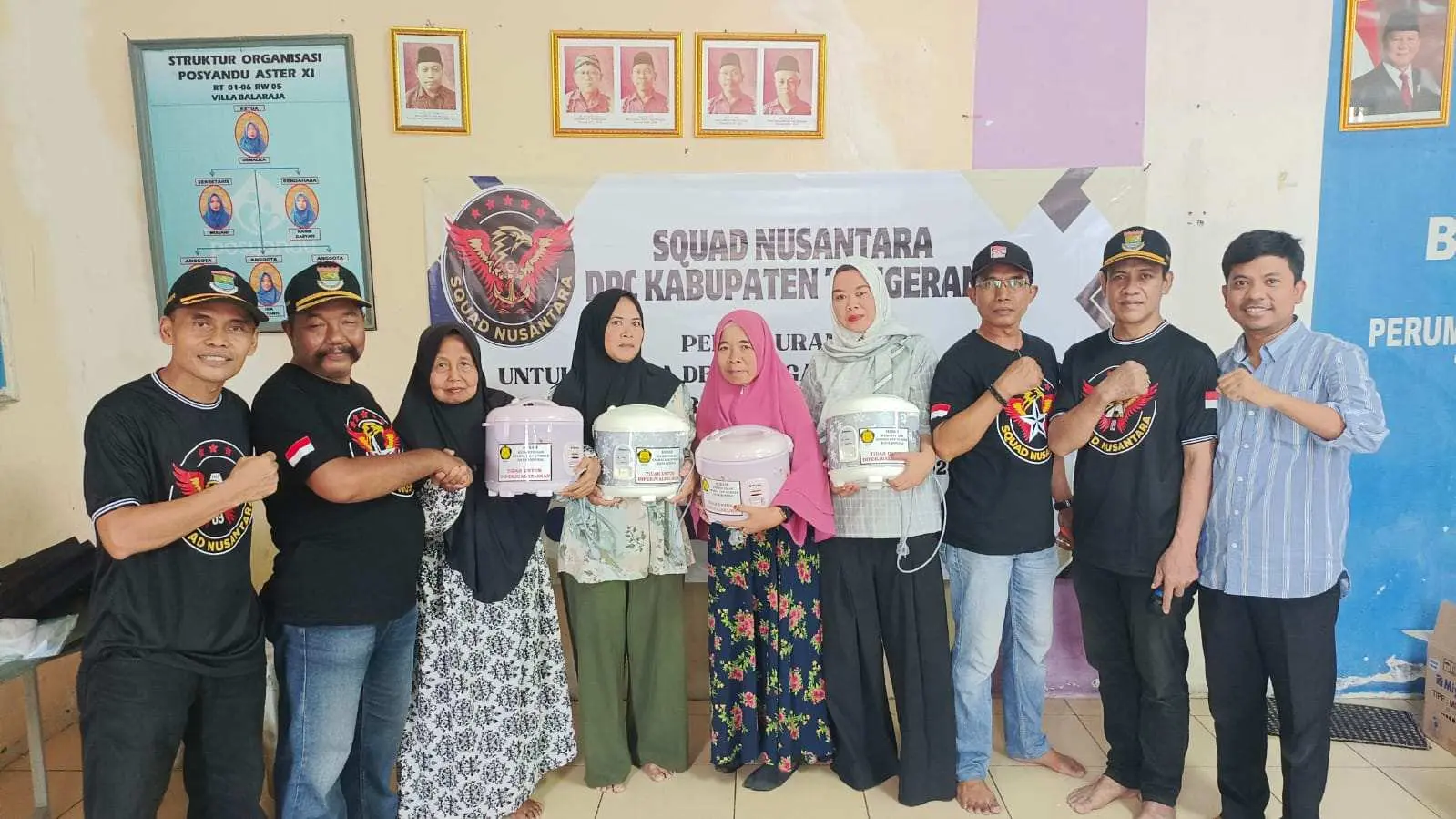 Gandeng Kementerian ESDM, Squad Nusantara Kab Tangerang Bagikan Alat Masak Listrik