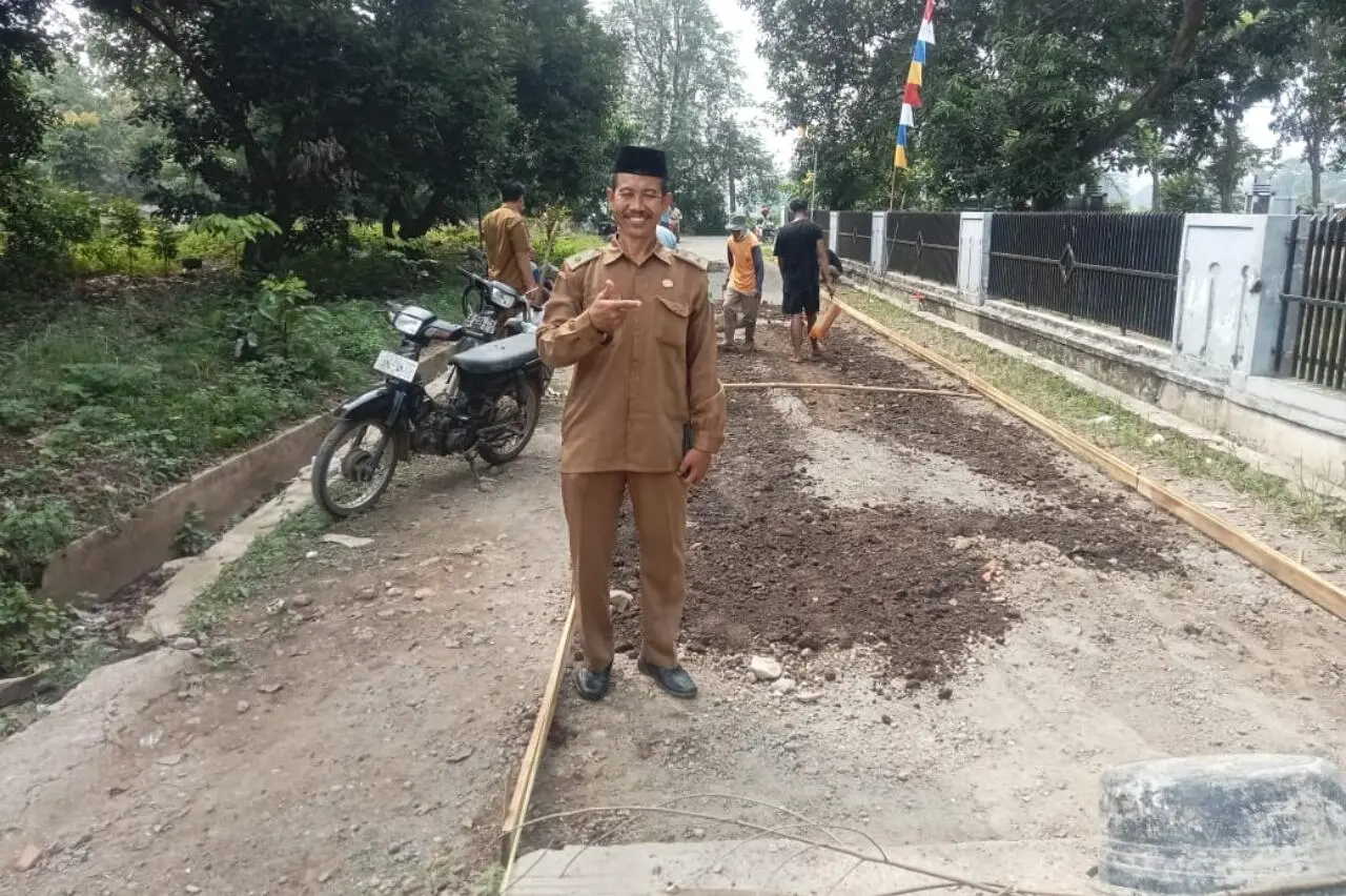 Realisasi Dana Desa DD Tahap II, Tahun 2025 Pemdes Margahu Pembangunan Infrastruktur Jalan Lingkungan