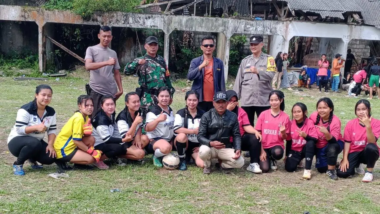 Semarak HUT ke-80 RI, TNI-Polri Hadir Beri Pesan Kamtibmas ke Warga Desa Tapos