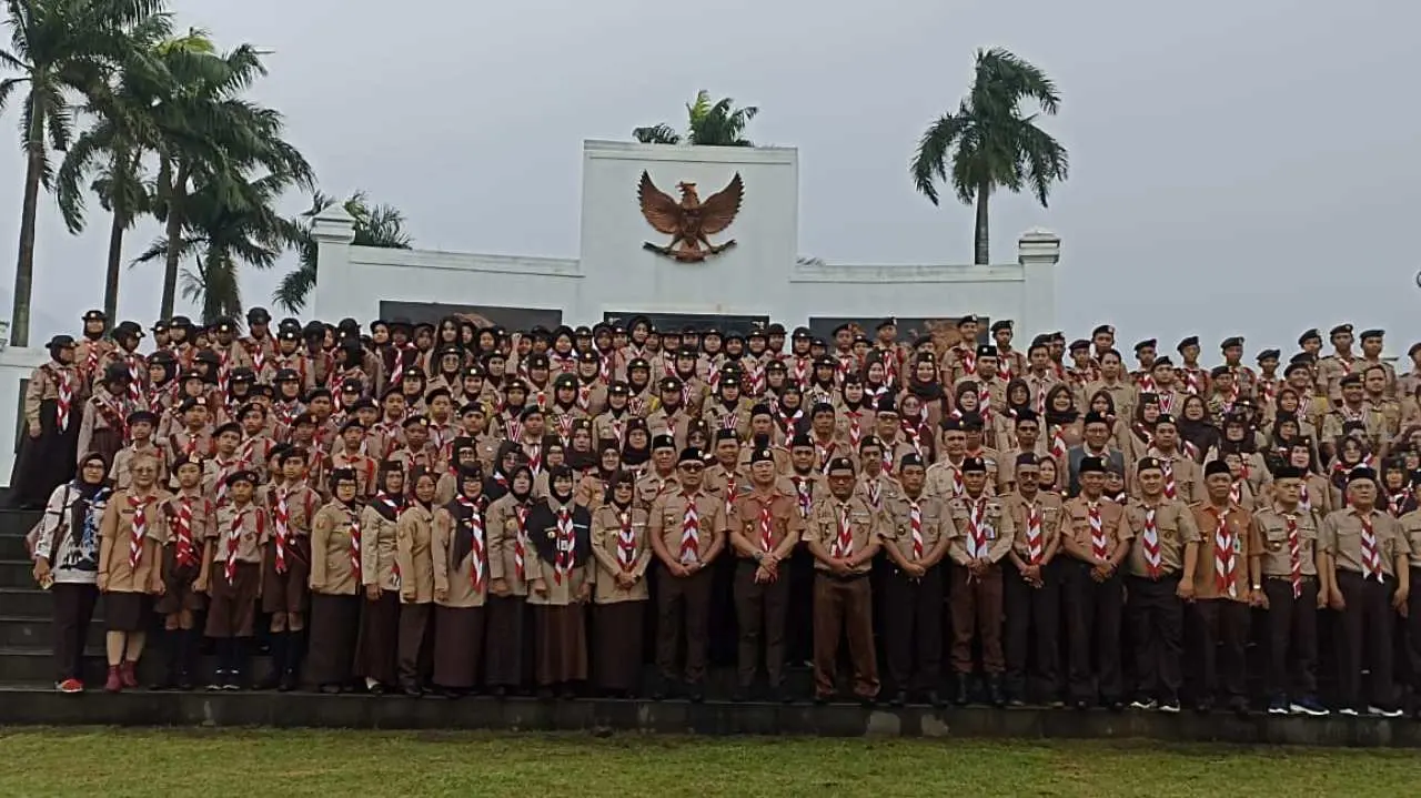 Khidmat di Bawah Gerimis, Pemkot Peringati Hari Lahir Pramuka ke-64