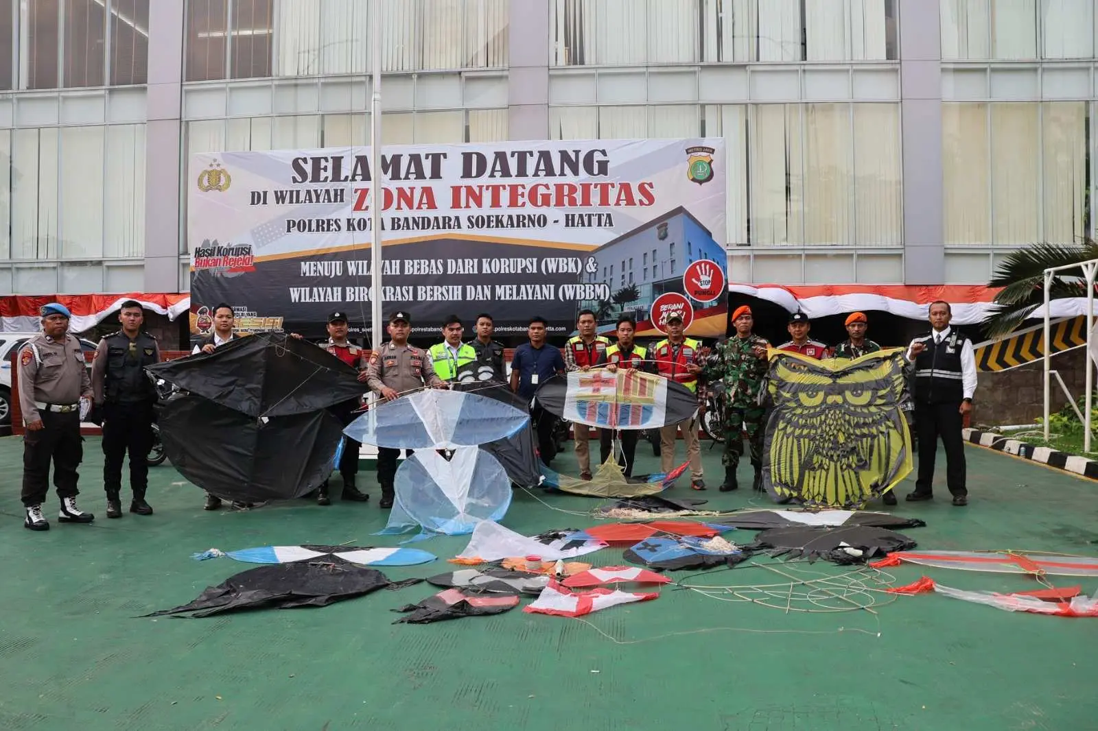 Gelar Operasi Penertiban Layang-layang', Polresta Bandara Soetta Sita 15 Layangan