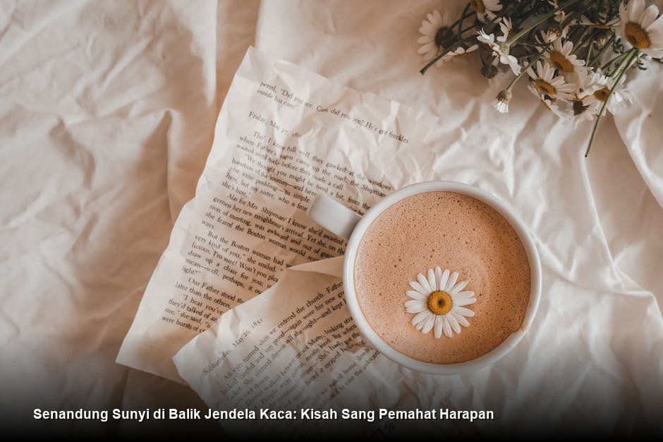 Seorang wanita paruh baya dengan tangan keriput sedang tersenyum lembut sambil mengajari seorang gadis kecil memahat sepotong kayu di studio yang diterangi cahaya matahari sore yang lembut.