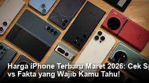 Tampilan elegan iPhone terbaru berwarna Midnight Green diletakkan di atas meja kaca dengan latar belakang studio minimalis yang memancarkan cahaya lembut.