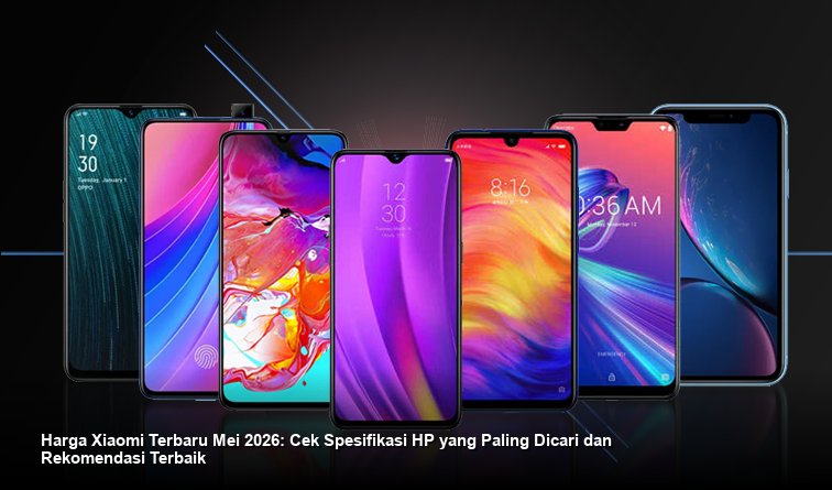 Sebuah *smartphone* Xiaomi dengan desain bezel tipis berwarna biru metalik, menampilkan antarmuka MIUI terbaru dengan latar belakang studio foto yang bersih dan modern.