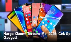 Tampilan elegan dari smartphone Xiaomi terbaru dengan desain kamera modul besar yang menonjol, dipamerkan di atas meja kaca dengan pencahayaan studio yang profesional.