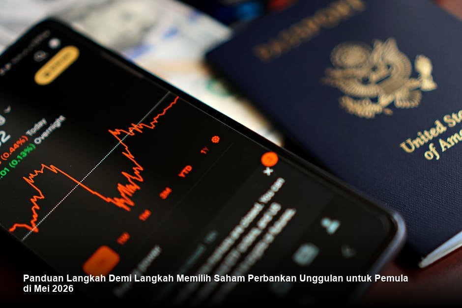 Foto modern ruang trading dengan layar monitor menampilkan grafik *candlestick* berwarna hijau yang sedang menanjak tajam.